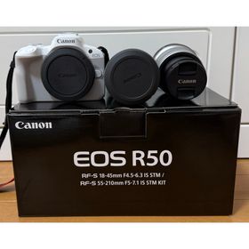 キヤノン(Canon)のCanon EOS R50 EOS R50 Wズームキット WH(ミラーレス一眼)