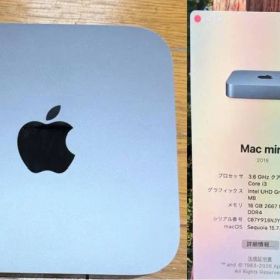 Apple Mac mini 2018 i3 16GB SSD128 初期化済