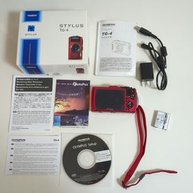 オリンパス(OLYMPUS)の中古美品 OLYMPUS オリンパス TG TG-4 RED(コンパクトデジタルカメラ)