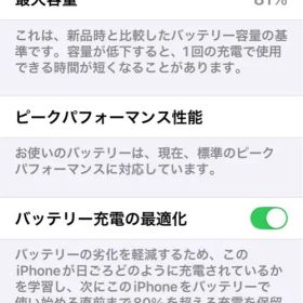 Apple iPhone XR 64GB SIM Free バッテリー 81%