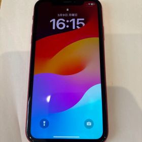 iPhone XR レッド 128GB SIMフリー バッテリー79% 箱付き