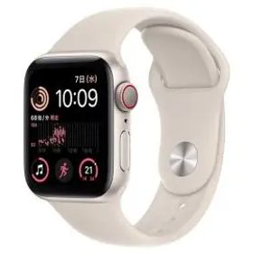 Apple Apple Watch SE2 40mm Cellular スターライトアルミニウムケース/スターライトスポーツバンド MNPH3J/A