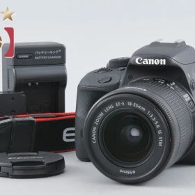 【中古】Canon キヤノン EOS Kiss X7 EF-S 18-55mm IS STM レンズキット ブラック シャッター回数僅少