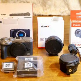 Canon EOS M6 Mark II +EVF-DC2+マウントアダプタ2種