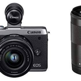 【中古】Canon ミラーレス一眼カメラ EOS M6 Mark II ダブルズームEVFキット シルバー EOSM6MK2SL-WZEVFK