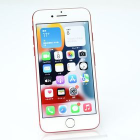 【液晶美品】 docomo SIMフリー iPhone 7 128GB レッド