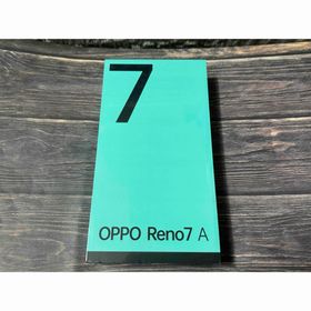 OPPO Reno7 A ブラック 新品未開封 Reno7A simフリー(スマートフォン本体)
