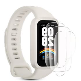 For Xiaomi Smart Band 9 Active 1.47インチ 用 フィルム 柔らかいTPU製 3D全面保護 薄い 気泡レス キズ修復 高透過率 スクラッチ防止 保
