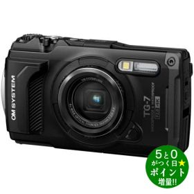 ◆最大3000円CP＋P3倍！！3/20◆オーエムシステム カメラ 防水 防塵 耐衝撃 コンパクトデジタルカメラ Tough TG-7 ブラック OM SYSTEM【転送不可】