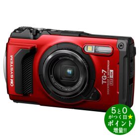 ◆最大3000円CP＋P3倍！！3/20◆オーエムシステム カメラ 防水 防塵 耐衝撃 Bluetooth対応 コンパクトデジタルカメラ Tough TG-7 レッド OM SYSTEM【転送不可】