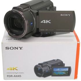 【SONY】ソニー『4Kハンディカム / 64GB / 光学20倍 / ブロンズブラウン』FDR-AX45A(TI) 2022年9月発売 ビデオカメラ 1週間保証【中古】