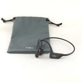 Shokz OPEN RUN PRO 骨伝導イヤホン USED品 SKZ-EP-000007 ブラック IP55 マイク 耳を塞がない ショックス S810 ポーチ付 完動品 V2318