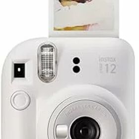 【中古】［非常に良い］富士フイルム Instax Mini 12 インスタントカメラ - クレイホワイト