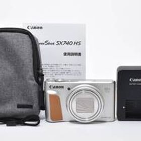 超美品 キヤノン PowerShot SX740 HS コンパクトデジタルカメラ シルバー ポーチ付き Canon 415