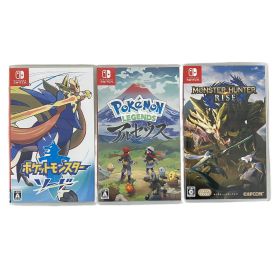 Nintendo Switch ソフト ポケットモンスター ソード 、アルセウス、モンハン 3点おまとめ 中古 Y11013231