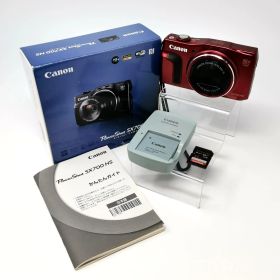 Canon PowerShot PC2047 SX700 HS 動作確認済み レッド SDカード 32GB付き デジカメ デジタルカメラ 管理番号KKVUKO4459