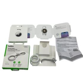 186000 Apple アップル Apple AirTag A2187 エアタグ本体 ストラップ付き 2点まとめ売り