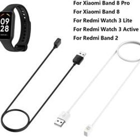 【２本セット ブラック】Xiaomi Smart Band 9 8 Pro/Redmi Band 2 Watch 3 Lite/Watch 3 Active スマートウォッチ 充電 USB ケーブル 1m