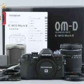 【中古】OLYMPUS オリンパス OM-D E-M10 Mark III EZ ダブルズームキット ブラック シャッター回数僅少 元箱付き