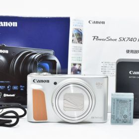 ★極上品★キヤノンCanon コンパクトデジタルカメラ PowerShot SX740 HS シルバー 光学40倍ズーム/4K動画/Wi-Fi対応 #0435A