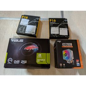 PCパーツセット ASUS GT710 aigo CPUクーラー ケースファン(PCパーツ)