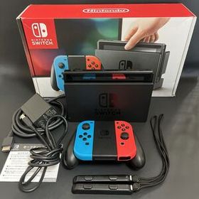 【新品スティック交換済/美品/箱付】Nintendo Switch 本体 青/赤 初期化済み ニンテンドースイッチ 任天堂