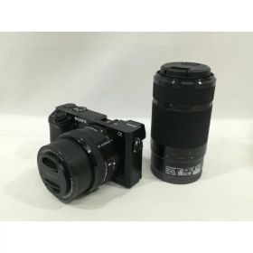 【中古】SONY α6000 ダブルズームレンズキット ILCE-6000Y ブラック【大阪本店】保証期間1ヶ月【ランクB】