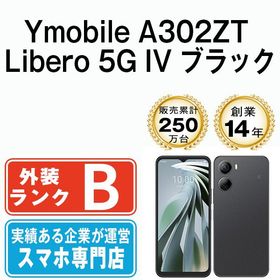 【中古】 Ymobile版 A302ZT Libero 5G IV ブラック a302ztbk7mtm