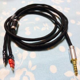SENNHEISER HD650 HD660S HD660S2 HD 25 LIGHT 用 MOGAMI 2534 + 4N純銀撚り線 4.4mm5極 高品質ver 125cm ( 3.5mm 3極 可 HD600