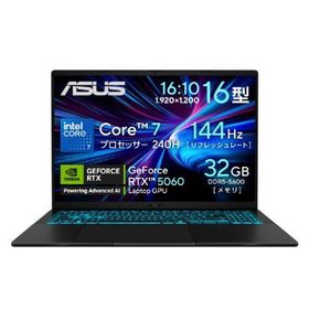 ASUS ノートパソコン Gaming V16 V3607VM-C7321R5060W ブラック V3607VMC7321R5060W (納期目安3週間~)