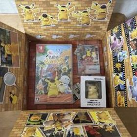 新品未開封 Switch 帰ってきた 名探偵ピカチュウ 早期購入特典 ふわもふフィギュア プロモカード ポケモンカード Pokmon