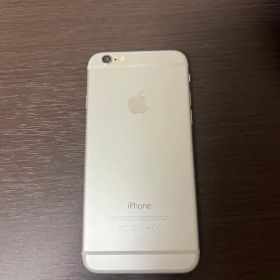 iPhone 6 シルバー画面ひびあり 本体