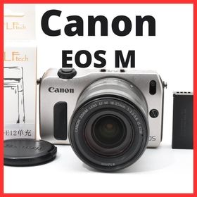 C07[7414]19 Canon EOS M ボディ 18-55mm レンズ(ミラーレス一眼)