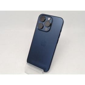 【中古】Apple 国内版 【SIMフリー】 iPhone 15 Pro 128GB ブルーチタニウム MTUA3J/A【大宮東口】保証期間１ヶ月【ランクC】