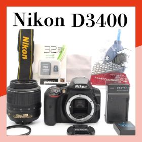 Nikon D3400 レンズキット 付属品多数 美品 Bluetooth対応