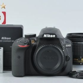 【中古】Nikon ニコン D3400 18-55 VR レンズキット ブラック シャッター回数僅少