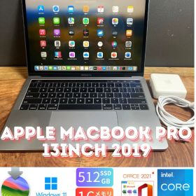 ［良品］Apple MacBook Pro 13inch 2019/Core i5 2.4GHz/16GB/512GB/Windows11/Office 2021/Ri213