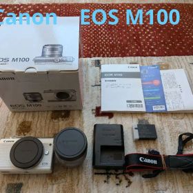 Canon EOS M100 ホワイト レンズキット ミラーレス