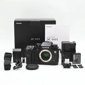FUJIFILM 富士フイルム ミラーレス一眼カメラ X-H1ブラック X-H1 (ショット数24枚) ミラーレス一眼レフカメラ 【中古】