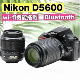 美品✨Nikon D5600 WiFi スマホ転送 自撮り フルHD動画