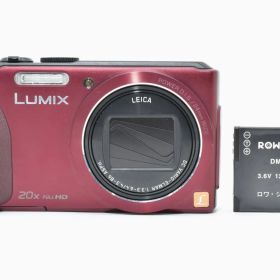 【外観美品・難アリ品】Panasonic LUMIX DMC-TZ40 レッド 光学20倍ズーム Wi-Fi搭載でスマホ転送OK！1810万画素 ライカレンズ フルHD動画 動作確認済み タッチパネル操作 パナソニック
