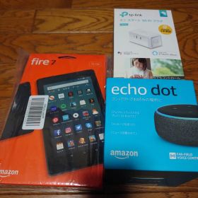 Amazon Fire 7タブレット 16GB + Echo Dot + プラグ
