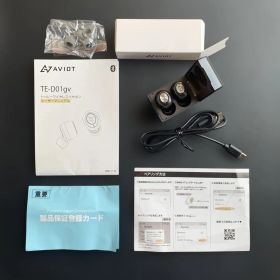 AVIOT TE-D01gv ワイヤレスイヤホン Bluetooth ブラック