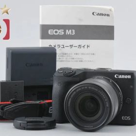 【中古】Canon キヤノン EOS M3 ブラック EF-M 18-55mm f/3.5-5.6 IS STM レンズキット