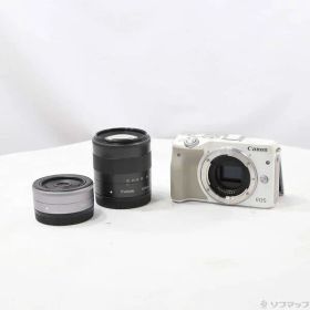 ソフマップ 〔中古品〕 EOS M3 ダブルレンズキット WH (2420万画素／SDXC／ホワイト)【198】