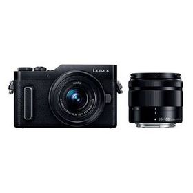 中古 1年保証 美品 Panasonic LUMIX GF10 ダブルズームキット 12-32mm + 35-100mm ブラック [DC-GF10WA-K]