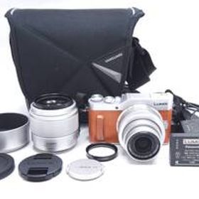 ▽Panasonic パナソニック LUMIX DC-GF10/G VARIO F3.5-5.6/G F1.7(前後キャップ・フィルター・フード・バッテリー・充電コード・ケース付)