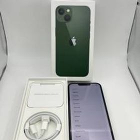 KT061408-D【爆速発送・土日発送可】iPhone 13 グリーン 256GB Apple アイフォン アップル SIMフリーバッテリー容量 100% 即決