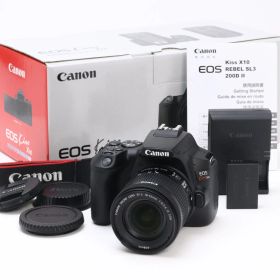 AA (新品級) Canon キヤノン EOS Kiss X10 EF-S 18-55mm F4-5.6 IS STM キット ブラック シャッター回数1000回以下 初期不良返品対応 33-54