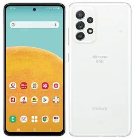 [Aランク]Galaxy A52 5G SC-53B docomo [オーサムホワイト] 6.5インチ6GB/128GB/おサイフケータイ/指紋/顔/nanoSIM